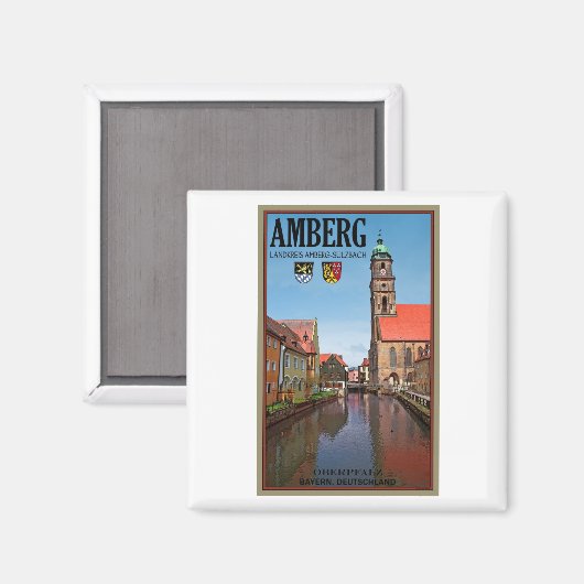 Amberg - Vils River Magneet (Voorkant / Achterkant)