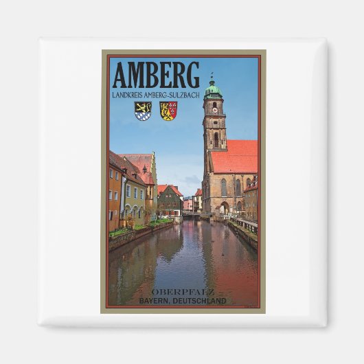 Amberg - Vils River Magneet (Voorkant)