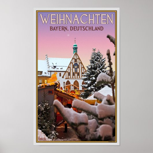 Amberg - Weihnachten Bayern Poster (Voorkant)
