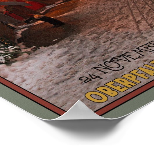 Amberg Weihnachtsmarkt Poster (Hoek)