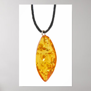 Ambergeel ketting poster