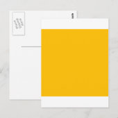 Ambergeel Oranje Briefkaart (Voorkant / Achterkant)