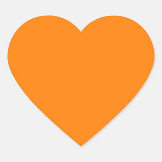 Ambergeel (SAE/ECE) (vaste kleur) Hart Sticker (Voorkant)