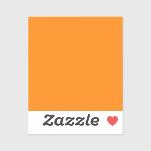 Ambergeel (SAE/ECE) (vaste kleur) Sticker (Vel)