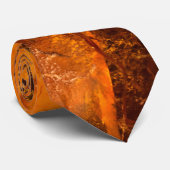 Ambergeel textuurachtergrond stropdas (Opgerold)