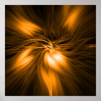 ambergeel vederlicht poster