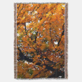 Ambergelooide bladeren van Herfst Deken (Voorkant Verticaal)