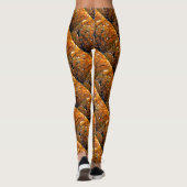 Ambergelooide bladeren van Herfst Leggings (Achterkant)