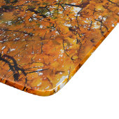 Ambergelooide bladeren van Herfst Snijplank (Hoek)