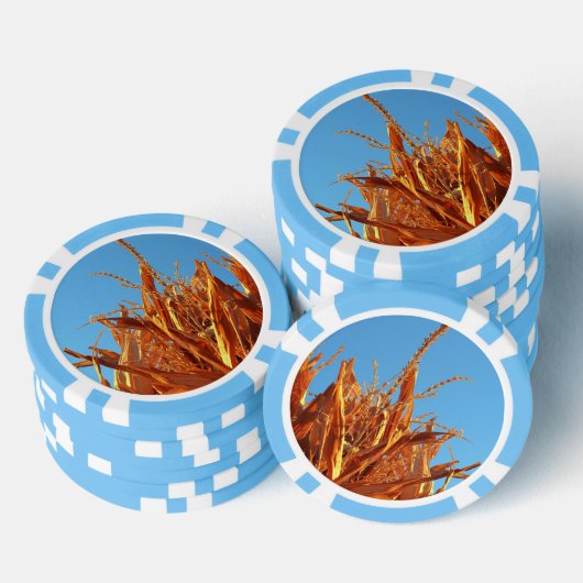 Ambergolven poker chips (Opstapeling)