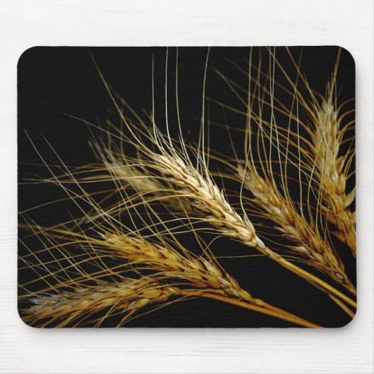 Ambergolven van graantarwe muismat (Voorkant)