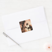 Ambergris Caye, Belize, Centraal-Amerika. 2 Vierkante Sticker (Envelop)