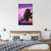 Ambergris Caye, Belize, Centraal-Amerika. Canvas Afdruk (Insitu (Slaapkamer))
