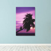 Ambergris Caye, Belize, Centraal-Amerika. Canvas Afdruk (Insitu (Houten vloer))