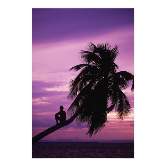 Ambergris Caye, Belize, Centraal-Amerika. Foto Afdruk (Voorkant)