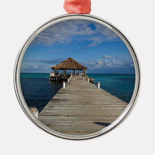 Ambergris Caye Belize Metalen Ornament (Voorkant)