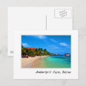 Ambergris Caye Belize reisbestemming Briefkaart (Voorkant / Achterkant)