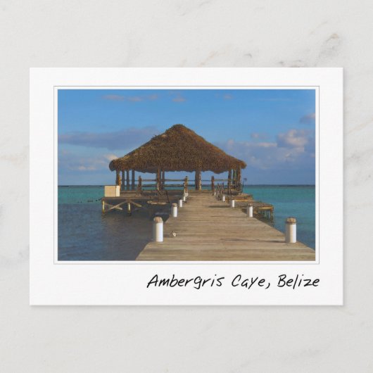 Ambergris Caye Belize reisbestemming Briefkaart (Voorkant)