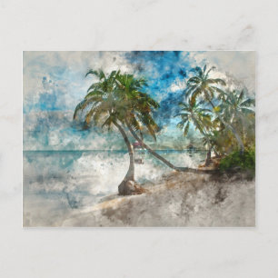 Ambergris Caye Belize reisbestemming Briefkaart