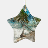 Ambergris Caye Belize reisbestemming Keramisch Ornament (Rechts)