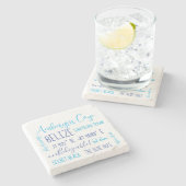 Ambergris Caye Belize Stenen Onderzetter (Zijkant)