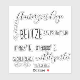 Ambergris Caye Belize Stickers