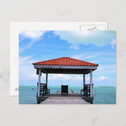 Ambergris Caye Secret Beach Briefkaart (Voorkant / Achterkant)