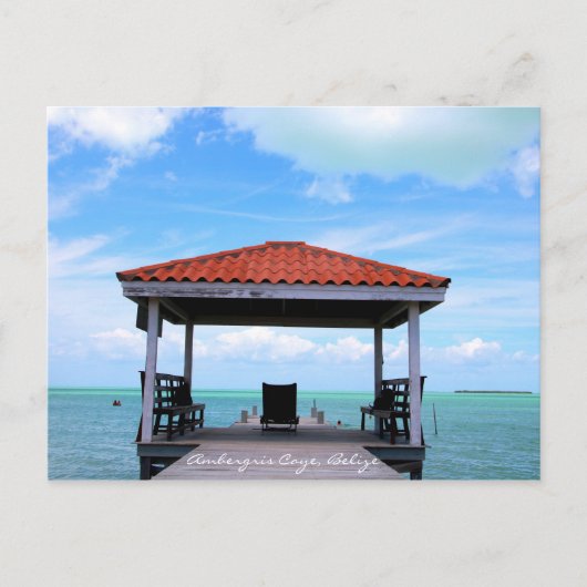 Ambergris Caye Secret Beach Briefkaart (Voorkant)