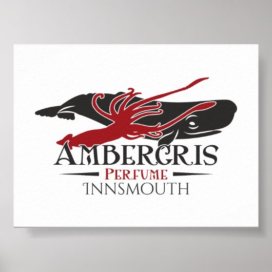 Ambergris sperma walvis parfum Innsmouth Poster (Voorkant)