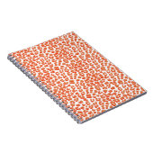 Amberkleur en wit luipaardprint notitieboek (Rechterzijde)