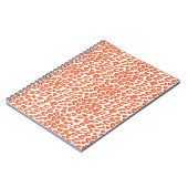 Amberkleur en wit luipaardprint notitieboek (Linkerzijde)