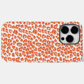 Amberkleurige en witte luipaardprint Case-Mate iPhone case (Achterkant (horizontaal))