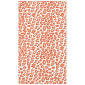 Amberkleurige en witte luipaardprint tafelkleed (Voorkant)