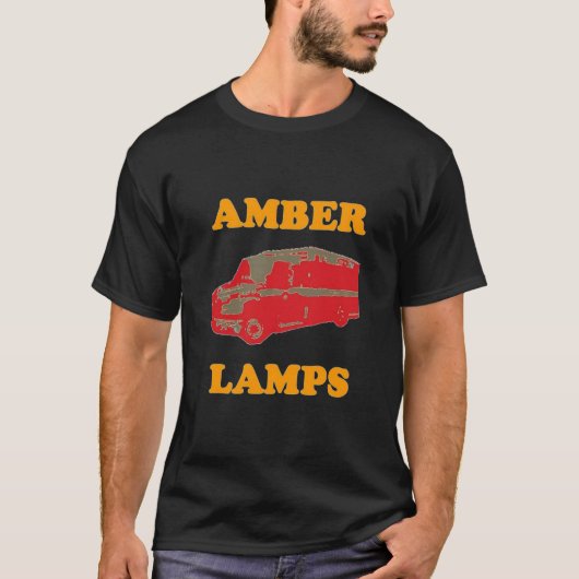 AMBERLAMPEN (zwart) T-shirt (Voorkant)