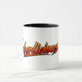 Amberlicious Fire Penguin Sunglasses Funny Mug Mok (Midden)