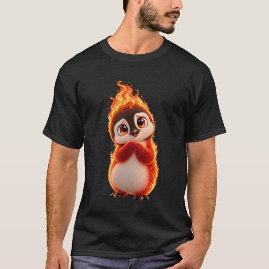 Amberlicious Fire Penguin T-shirt (Voorkant)