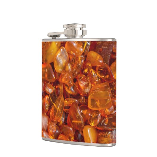 Amberpitten Heupfles (Links)