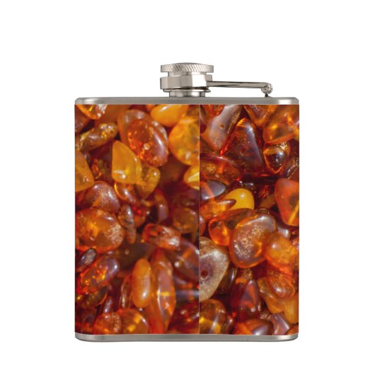 Amberpitten Heupfles (Achterkant)