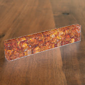 Amberpitten Naambordje (Zijkant)