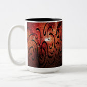 Amber's Abstracte Mok! Tweekleurige Koffiemok (Links)