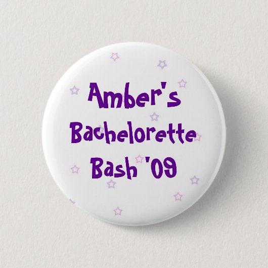 Amber's Bachelorette Bash Ronde Button 5,7 Cm (Voorkant)