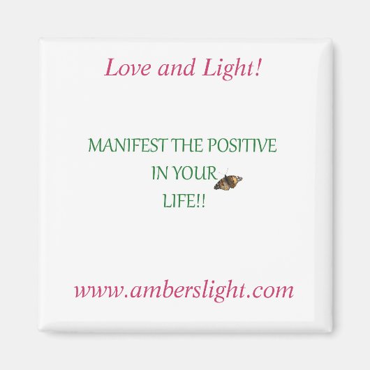 Ambers Love en Light Frig Magnet! Magneet (Voorkant)