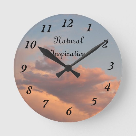 Ambers Natural Inspiration Clock! Ronde Klok (Voorkant)