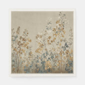 Amberweide bloemmotief servet (Voorkant)