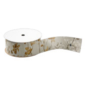 Amberweide bloemstuk grosgrain lint (Spoel)
