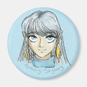 Amberylmagneet Magneet (Voorkant)