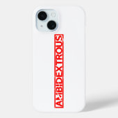 Ambidexterig stempel Case-Mate iPhone case (Achterkant)
