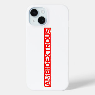 Ambidexterig stempel iPhone 15 case
