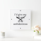 Ambidexterlijk. Vierkante Klok (Huis)