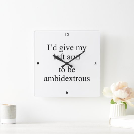 Ambidexterlijk. Vierkante Klok (Huis)